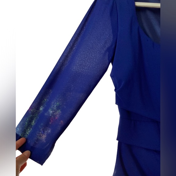 5/25$ ✨ Sexy Cocktail Bright Blue Dress - Picture 4 of 6